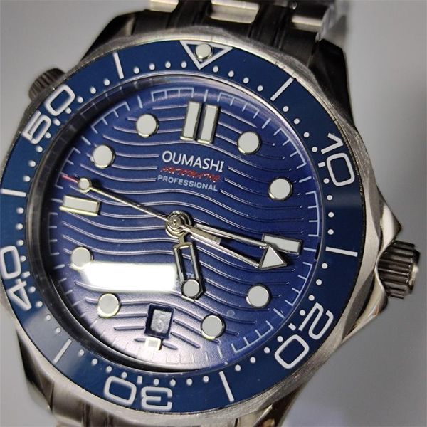 42mm oumashi men's watch mechanical automatic stainless steel ceramic bezel luminous hands wrist watches wristwatches, Slivery;brown
42mm oumashi men's watch mechanical automatic stainless steel ceramic bezel luminous hands wrist watches wristwatches, Slivery;brown