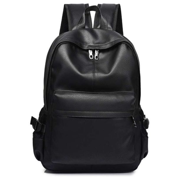 men's backpack for men pu leather leatherette backpack man mens design bag black zipper lapbackpack male 210929
men's backpack for men pu leather leatherette backpack man mens design bag black zipper lapbackpack male 210929