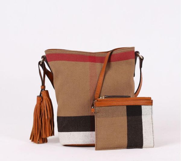 british classic bucket bag tassel messenger waterproof jute plaid one-shoulder mother female bags
british classic bucket bag tassel messenger waterproof jute plaid one-shoulder mother female bags