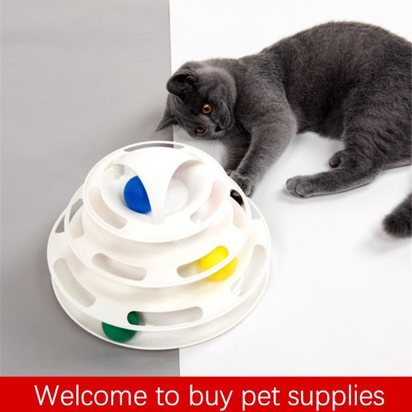 cat toys three-layer pet toy tower track disc intellectual entertainment triple ball training play board
cat toys three-layer pet toy tower track disc intellectual entertainment triple ball training play board