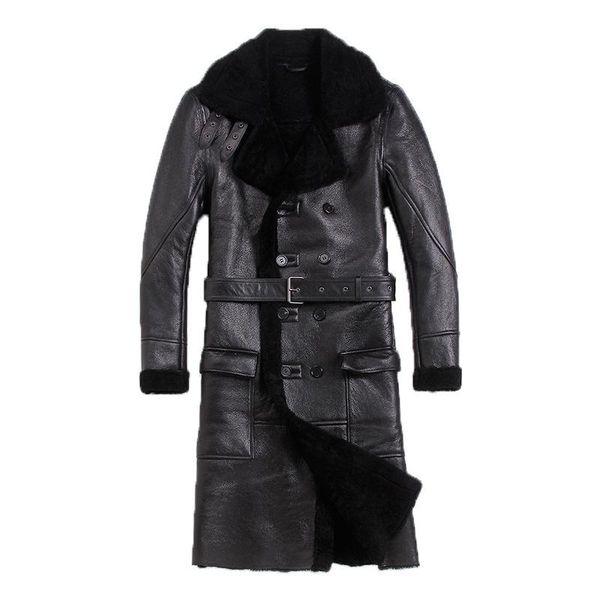 men's leather & faux jacket men sheep shearing real fur coat natural wool for mens clothing 2021 winter jaqueta de couro s-n-5, Black
men's leather & faux jacket men sheep shearing real fur coat natural wool for mens clothing 2021 winter jaqueta de couro s-n-5, Black