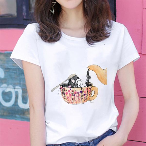 summer personality coffee girl harajuku women t shirt aesthetics thin section white clothing
summer personality coffee girl harajuku women t shirt aesthetics thin section white clothing