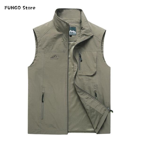 summer vest men casual plus size 7xl waistcoat male outerwear quick dry breathable mesh line sleeveless jackets men's vests, Black;white
summer vest men casual plus size 7xl waistcoat male outerwear quick dry breathable mesh line sleeveless jackets men's vests, Black;white