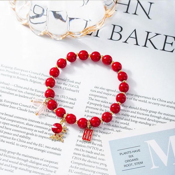 beaded, strands lucky year red crystal hand chain natural stone beaded bracelet of the rat deer, Black
beaded, strands lucky year red crystal hand chain natural stone beaded bracelet of the rat deer, Black