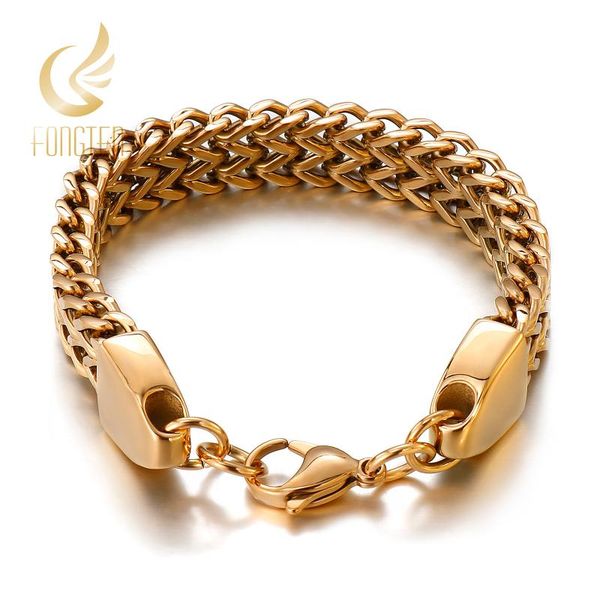 link, chain fongten punk hip hop simple mesh link bracelet for men stainless steel trendy wrist jewelry boyfriend gift, Black
link, chain fongten punk hip hop simple mesh link bracelet for men stainless steel trendy wrist jewelry boyfriend gift, Black