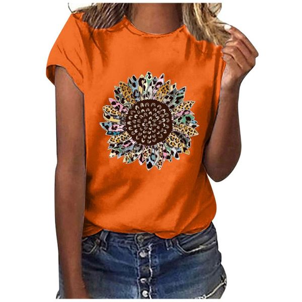 women sunflower printing t-shirt casual short sleeves shirt o-neck loose ladies hundred clothes summer wear women's, White
women sunflower printing t-shirt casual short sleeves shirt o-neck loose ladies hundred clothes summer wear women's, White