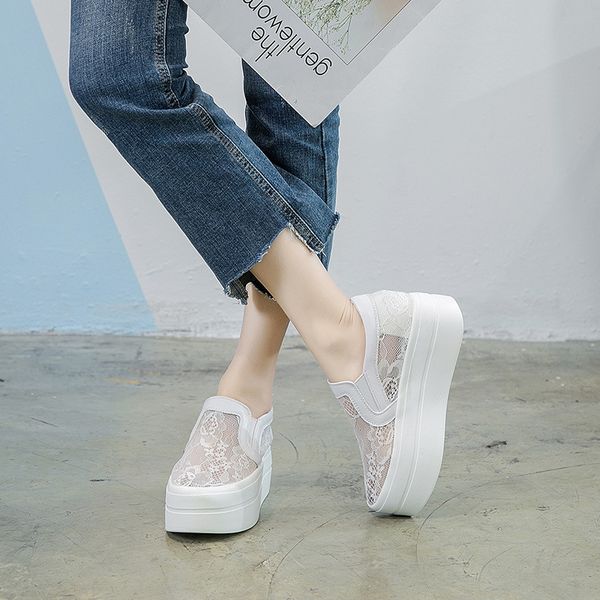 shoe spring/summer fashion female casual lace canvas slip in hollow, breathable floral shoes flat platform shoe 552 vqc2, Black
shoe spring/summer fashion female casual lace canvas slip in hollow, breathable floral shoes flat platform shoe 552 vqc2, Black