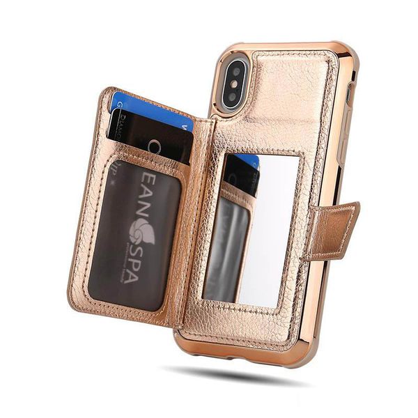 fashion luxury wallet cases with credit card slots and makeup mirror phone cases for iphone 7 11 x xr xs max samsung s10 plus
fashion luxury wallet cases with credit card slots and makeup mirror phone cases for iphone 7 11 x xr xs max samsung s10 plus