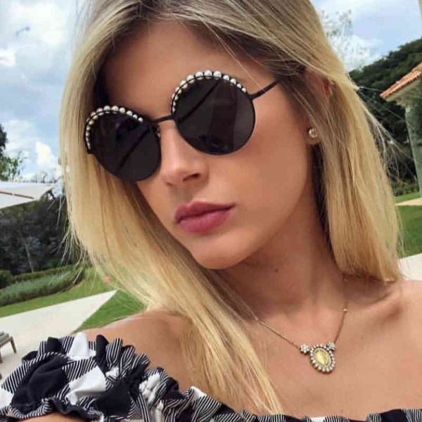 summer sunglasses qpeclou luxury pearls round women fashion brand mirror sun glasses female eyewear ladies oculos uv400, White;black
summer sunglasses qpeclou luxury pearls round women fashion brand mirror sun glasses female eyewear ladies oculos uv400, White;black