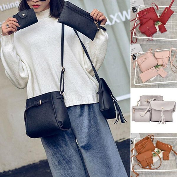 shopping bags 4pcs/set women ladies leather handbag shoulder tote purse satchel messenger
shopping bags 4pcs/set women ladies leather handbag shoulder tote purse satchel messenger