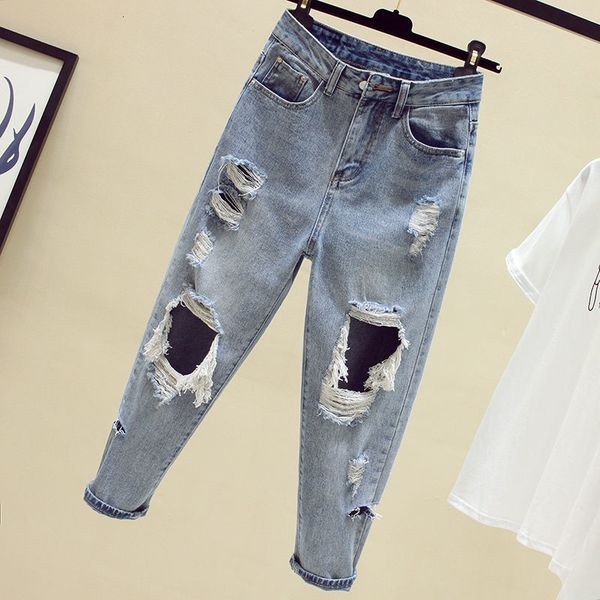 women's jeans 100933 spring summer autumn plus size women fashion casual denim pants woman female ol ripped jeans for bekr, Blue
women's jeans 100933 spring summer autumn plus size women fashion casual denim pants woman female ol ripped jeans for bekr, Blue