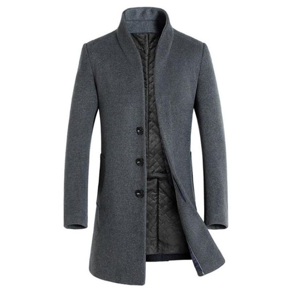 men's trench coats woolen coat men slim fit long jacket winter single breasted male overcoat grey, Tan;black
men's trench coats woolen coat men slim fit long jacket winter single breasted male overcoat grey, Tan;black
