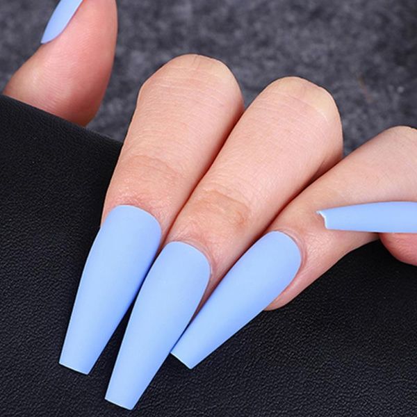false nails 24pcs blue matte long coffin press on wearable ballerina nail tips detachable colorful manicure extension, Red;gold
false nails 24pcs blue matte long coffin press on wearable ballerina nail tips detachable colorful manicure extension, Red;gold