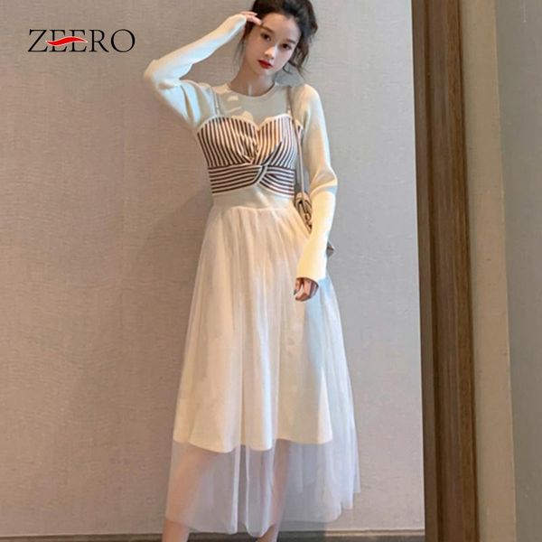 spring autumn women a-line net yarn cascade fake two midi dress female o-neck long sleeve high waist splicing knitting dresses casual, Black;gray
spring autumn women a-line net yarn cascade fake two midi dress female o-neck long sleeve high waist splicing knitting dresses casual, Black;gray