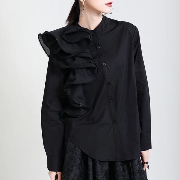 women's blouses & shirts woman blouse 2021 spring french white long sleeve 3d flower women solid color collar donsignet
women's blouses & shirts woman blouse 2021 spring french white long sleeve 3d flower women solid color collar donsignet