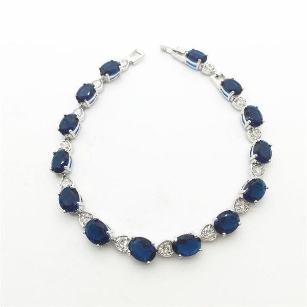 link, chain white gold color montana blue bracelets & bangles fashion jewelry, Black
link, chain white gold color montana blue bracelets & bangles fashion jewelry, Black