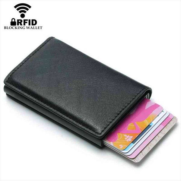 men vintage credit card holder blocking rfid wallet leather antitheft security aluminum metal purse mini wallets, Red;black
men vintage credit card holder blocking rfid wallet leather antitheft security aluminum metal purse mini wallets, Red;black