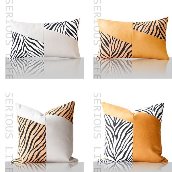 cushion/decorative pillow zebra jacquard sofa decorative cushion cover 45cm 30cm pu geometry patchwork el seat bed chair solid pillowcase
cushion/decorative pillow zebra jacquard sofa decorative cushion cover 45cm 30cm pu geometry patchwork el seat bed chair solid pillowcase