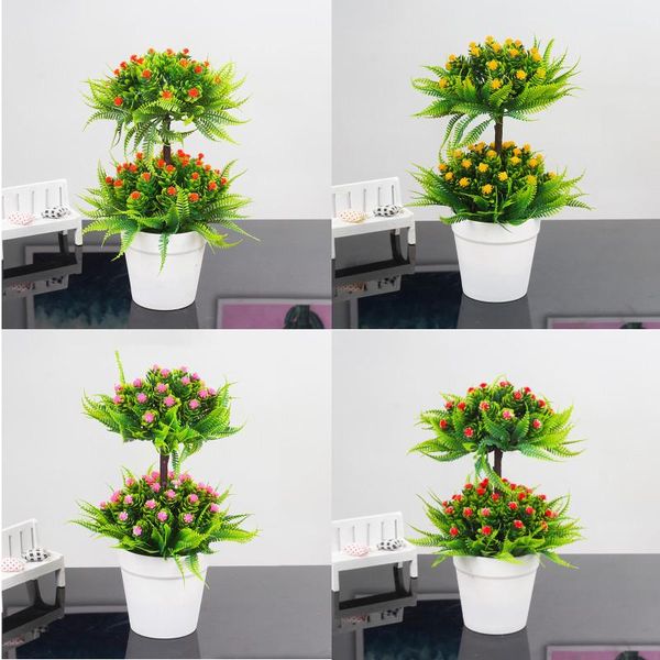 decorative flowers & wreaths small simulation potted succulents flower bonsai double layer artificial fake plant for home living room interi 
decorative flowers & wreaths small simulation potted succulents flower bonsai double layer artificial fake plant for home living room interi