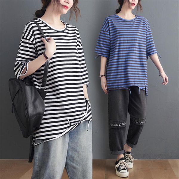 summer women fashion elegant striped ripped tee ladies female plus large short sleeve casual femme cotton t shirt women's t-shirt, White
summer women fashion elegant striped ripped tee ladies female plus large short sleeve casual femme cotton t shirt women's t-shirt, White