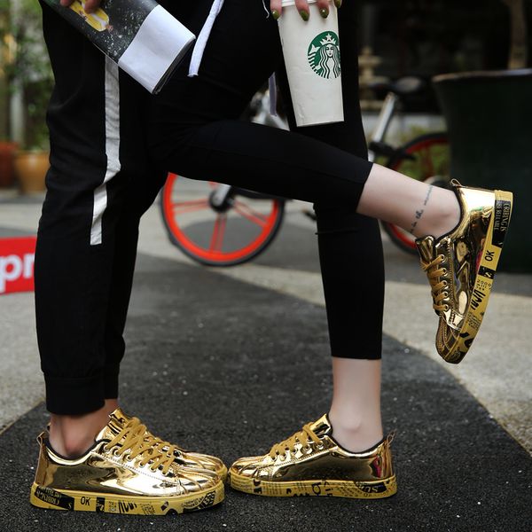 2021 summer women mens casual running shoes student outdoor sports sneakers patent leather glossy black golden silver size 36-46 code 54-558
2021 summer women mens casual running shoes student outdoor sports sneakers patent leather glossy black golden silver size 36-46 code 54-558