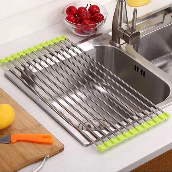 kitchen storage & organization 12/15tubes roll up dish drying rack folding multiuse rustproof for accessory
kitchen storage & organization 12/15tubes roll up dish drying rack folding multiuse rustproof for accessory