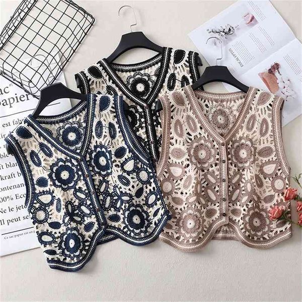 floral crochet knitted vest women summer autumn womens retro sleeveless jacket cardigan boho bohemian embroidery waistcoat 210909, Black;white
floral crochet knitted vest women summer autumn womens retro sleeveless jacket cardigan boho bohemian embroidery waistcoat 210909, Black;white