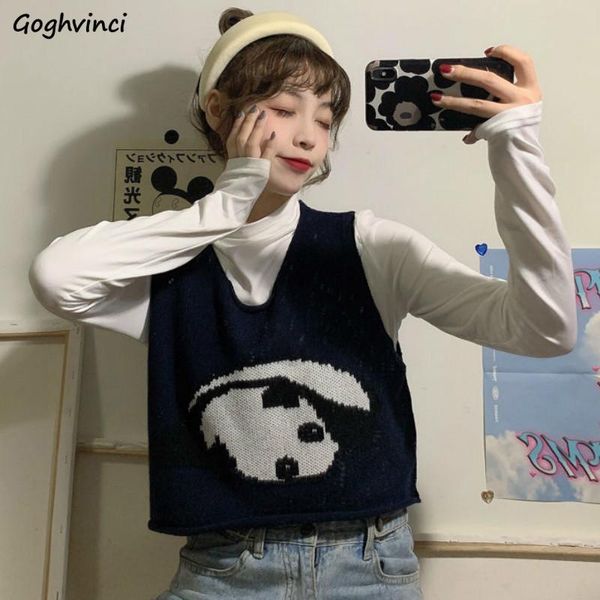 women's vests sweater vest women panda cartoon v-neck sleeveless sweet kawaii cute students knitted teens leisure outerwear autumn kor, Black;white
women's vests sweater vest women panda cartoon v-neck sleeveless sweet kawaii cute students knitted teens leisure outerwear autumn kor, Black;white