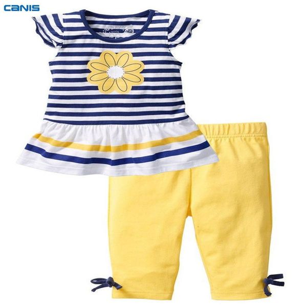 clothing sets children baby girl clothes short sleeve striped flower t-shirt bownot trouser pant 2pcs cotton summer outfits 1-8t, White
clothing sets children baby girl clothes short sleeve striped flower t-shirt bownot trouser pant 2pcs cotton summer outfits 1-8t, White
