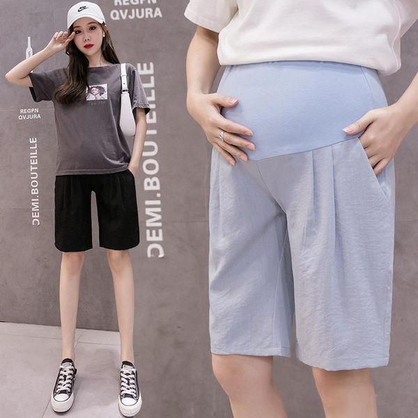 maternity bottoms 1539# pants summer casual loose comfy belly support half elastic waist trousers, White
maternity bottoms 1539# pants summer casual loose comfy belly support half elastic waist trousers, White