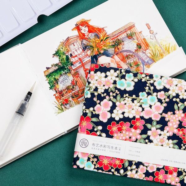 notepads 300g/m2 cotton watercolor sketchbook notebook for drawing art handmade sketching hand painted blank graffiti painting book, Purple;pink
notepads 300g/m2 cotton watercolor sketchbook notebook for drawing art handmade sketching hand painted blank graffiti painting book, Purple;pink