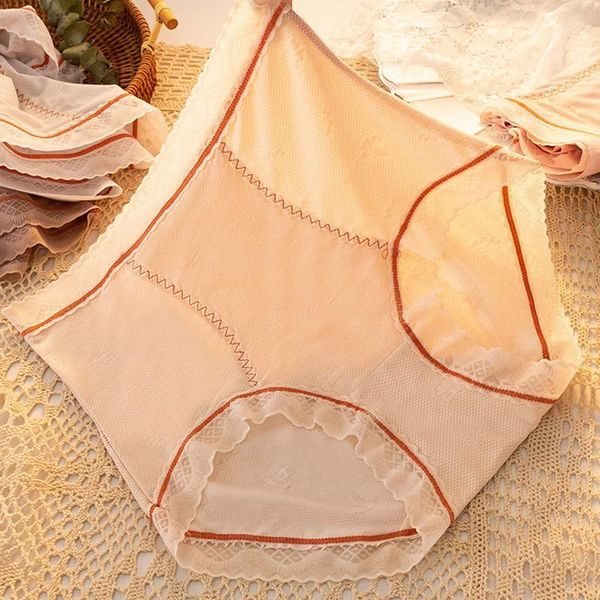 women's panties 4pcs/lot summer thin ice silk underwear breathable mid-high waist lace seamless ladies comfortable briefs 2021, Black;pink
women's panties 4pcs/lot summer thin ice silk underwear breathable mid-high waist lace seamless ladies comfortable briefs 2021, Black;pink