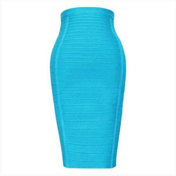 light blue style women skirt rayon knee length high waist bodycon bandage pencil, Black
light blue style women skirt rayon knee length high waist bodycon bandage pencil, Black