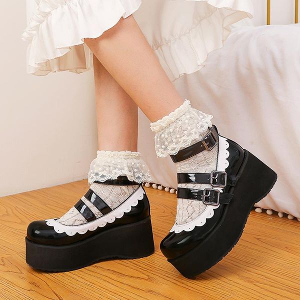 dress shoes small leather women spring models mary jane women's japanese high heels retro platform 33 34 35 36, Black
dress shoes small leather women spring models mary jane women's japanese high heels retro platform 33 34 35 36, Black