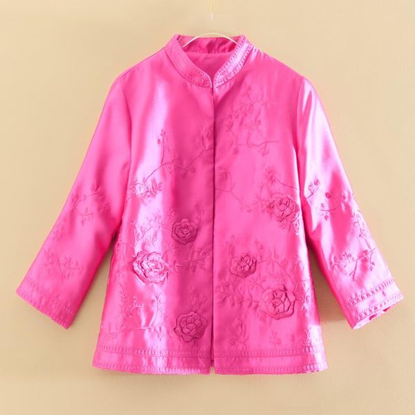 women's jackets embro mill women jacket autumn chinese style elegant embroidery /4 sleeve lady coat female s-2xl, Black;brown
women's jackets embro mill women jacket autumn chinese style elegant embroidery /4 sleeve lady coat female s-2xl, Black;brown