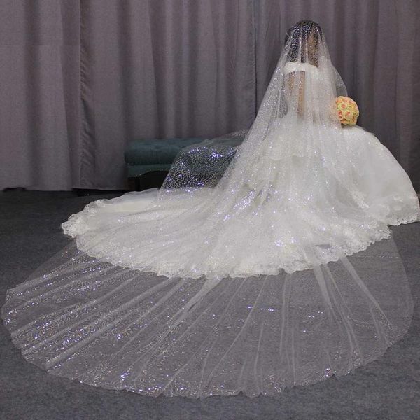 bridal veils sparkling sequined 4m long wedding veil 4 meters one layer silver sequins ivory tulle without comb 2021, Black
bridal veils sparkling sequined 4m long wedding veil 4 meters one layer silver sequins ivory tulle without comb 2021, Black