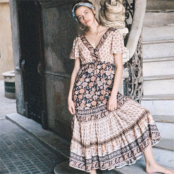 jastie vintage floral print dress boho hippie chic beach dresses summer short sleeve women dress long maxi dresses vestidos 210419, Black;gray
jastie vintage floral print dress boho hippie chic beach dresses summer short sleeve women dress long maxi dresses vestidos 210419, Black;gray