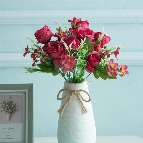 decorative flowers & wreaths 5 heads 30cm silk rose bride flower bouquet for christmas home indoor decoration fake plants artificial
decorative flowers & wreaths 5 heads 30cm silk rose bride flower bouquet for christmas home indoor decoration fake plants artificial