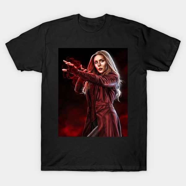 wandavision shirt scarlet witch illustration t-shirt gift for fans, White;black
wandavision shirt scarlet witch illustration t-shirt gift for fans, White;black