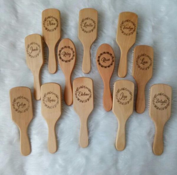 party favor personalized wooden hair brush and comb
party favor personalized wooden hair brush and comb