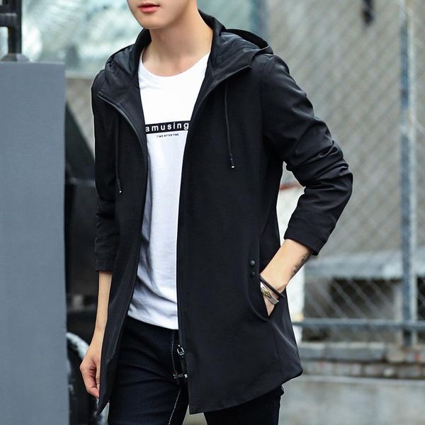 men's jackets spring autumn men medium and long section slim jacket casual solid hooded mens fashion zipper outwear size 4xl, Black;brown
men's jackets spring autumn men medium and long section slim jacket casual solid hooded mens fashion zipper outwear size 4xl, Black;brown