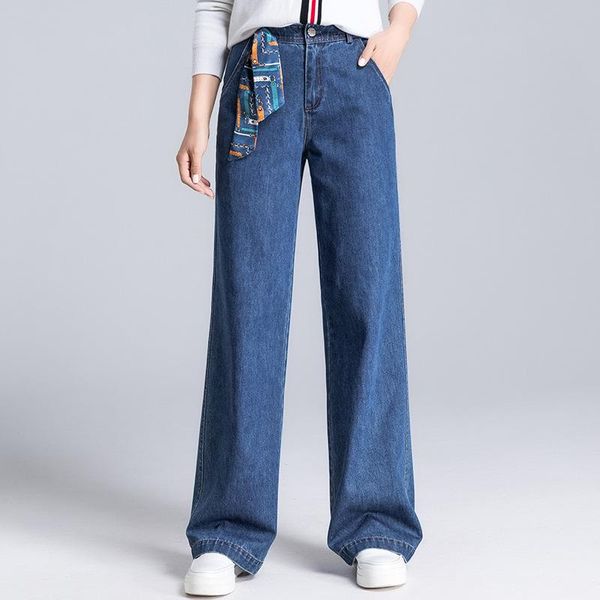 women's jeans 2021 autumn and winter wide leg womencasual high waist bandwidth loose thin large size trousers s-5xl, Blue
women's jeans 2021 autumn and winter wide leg womencasual high waist bandwidth loose thin large size trousers s-5xl, Blue