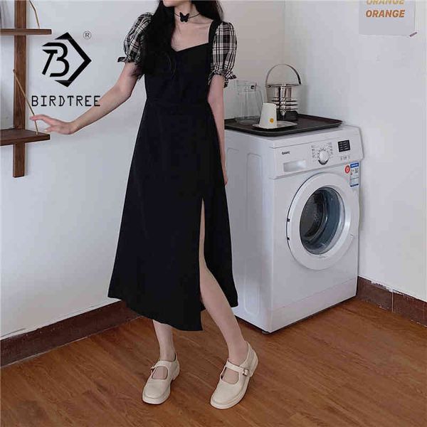 summer women's french plus size vintage plaid midi dress high waist short puff sleeve square collar slit elegant dress d13926x 210419, Black;gray
summer women's french plus size vintage plaid midi dress high waist short puff sleeve square collar slit elegant dress d13926x 210419, Black;gray