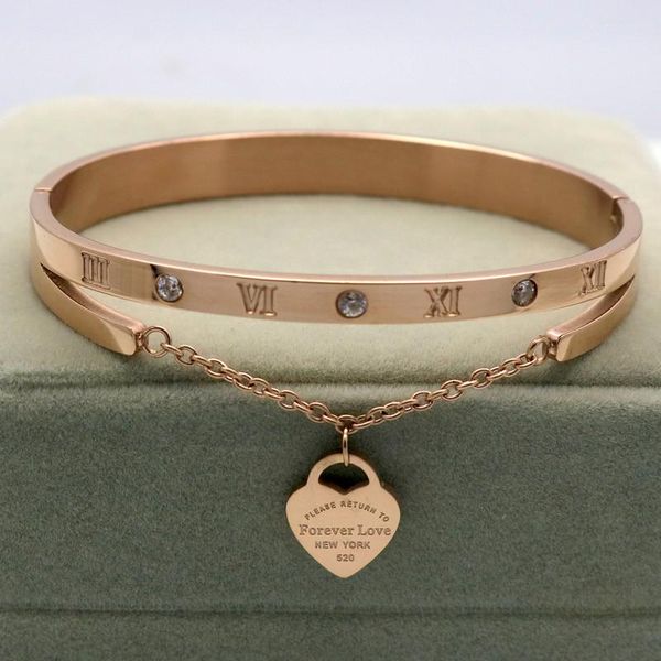 bangle design bracelet women hanging heart label forever love pulseira titanium steel & bracelets for jewelry, Black
bangle design bracelet women hanging heart label forever love pulseira titanium steel & bracelets for jewelry, Black