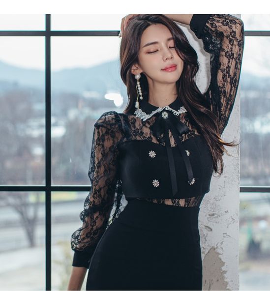 two piece dress women lace ol 2 pieces suits hollow out turn-down collar shirt + waist sheath bodycon pencil skir, White
two piece dress women lace ol 2 pieces suits hollow out turn-down collar shirt + waist sheath bodycon pencil skir, White
