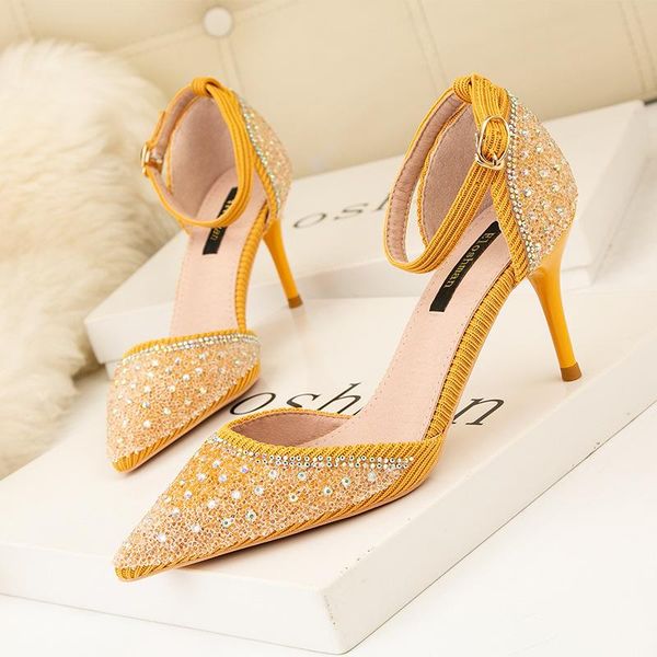 dress shoes dream2021 style korean rhinestone pointed heels women's thin high heel hollow sandals women, Black
dress shoes dream2021 style korean rhinestone pointed heels women's thin high heel hollow sandals women, Black