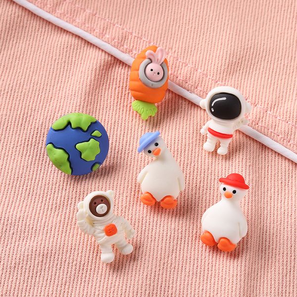 space earth astronaut shape brooches cartoon animal duck bear lapel pins for children alloy anti light buckle clothes badge accessories, Gray
space earth astronaut shape brooches cartoon animal duck bear lapel pins for children alloy anti light buckle clothes badge accessories, Gray