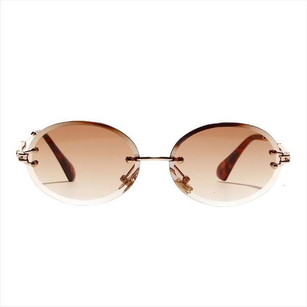 fashion designer women girls oval crystal sunglasses retro rimless glasses, White;black
fashion designer women girls oval crystal sunglasses retro rimless glasses, White;black