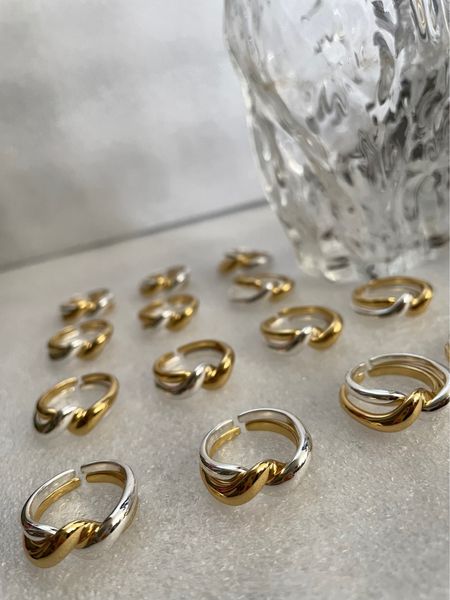 three dimensional bending and winding opening ring, color preserving, personalized and simple design, gold and silver k3-1 finger ring, Golden;silver
three dimensional bending and winding opening ring, color preserving, personalized and simple design, gold and silver k3-1 finger ring, Golden;silver
