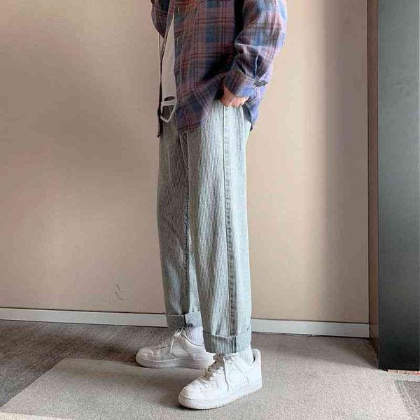 men's jeans korean striped fashion retro casual wide-leg men streetwear loose hip-hop straight denim trousers mens s-2xl k97d, Blue
men's jeans korean striped fashion retro casual wide-leg men streetwear loose hip-hop straight denim trousers mens s-2xl k97d, Blue